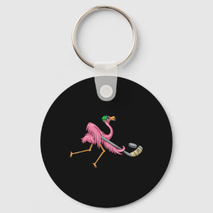 Llavero Hockey Flamingo Flamingo Jugando Hockey