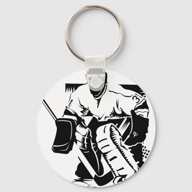 Llavero Hockey Goalie (Anverso)