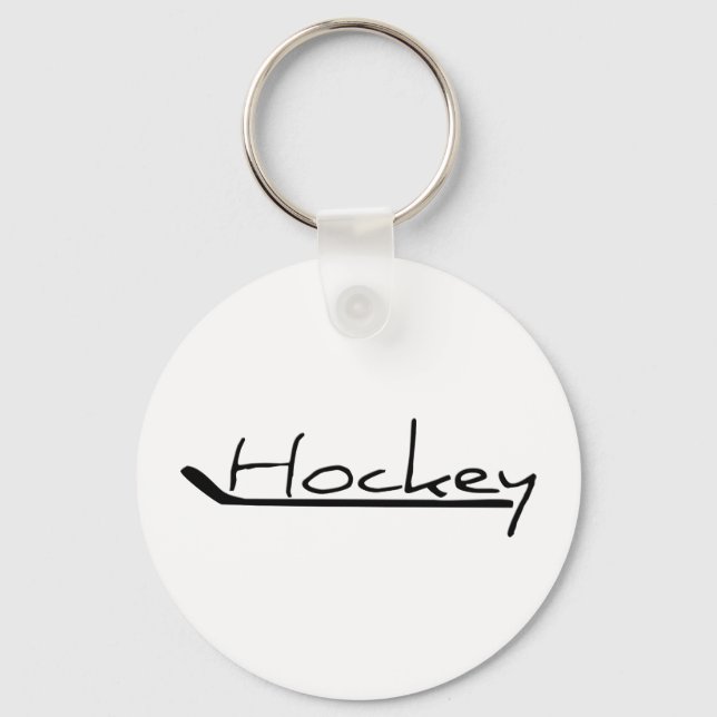 Llavero Hockey - Hockey con palo de hockey (Anverso)