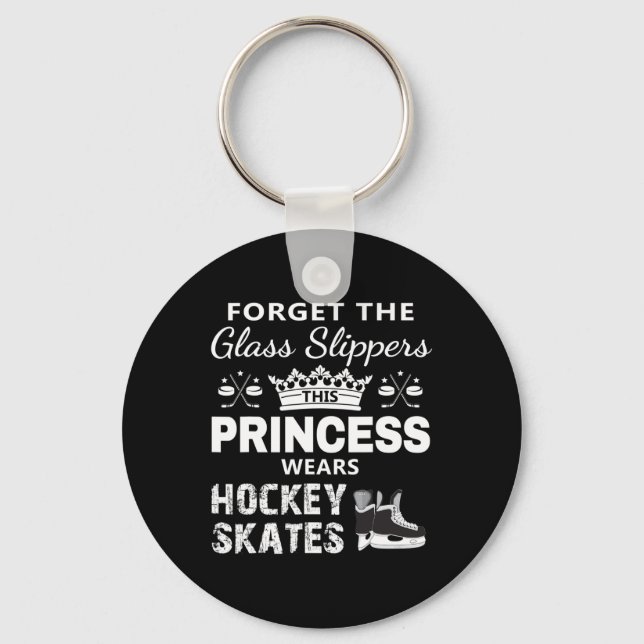 Llavero Hockey para Chicas - Esta princesa lleva un ska de (Anverso)
