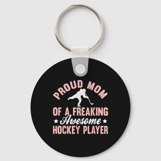 Llavero Hockey Player Olympic Ice Hockey Field Hockey Mom  (Anverso)