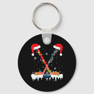 Llavero Hockey Santa Hat Navidades enciende divertidos chi