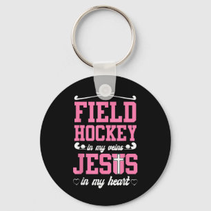 Llavero Hockey sobre césped Jesús Fe Católica Hockey sobre