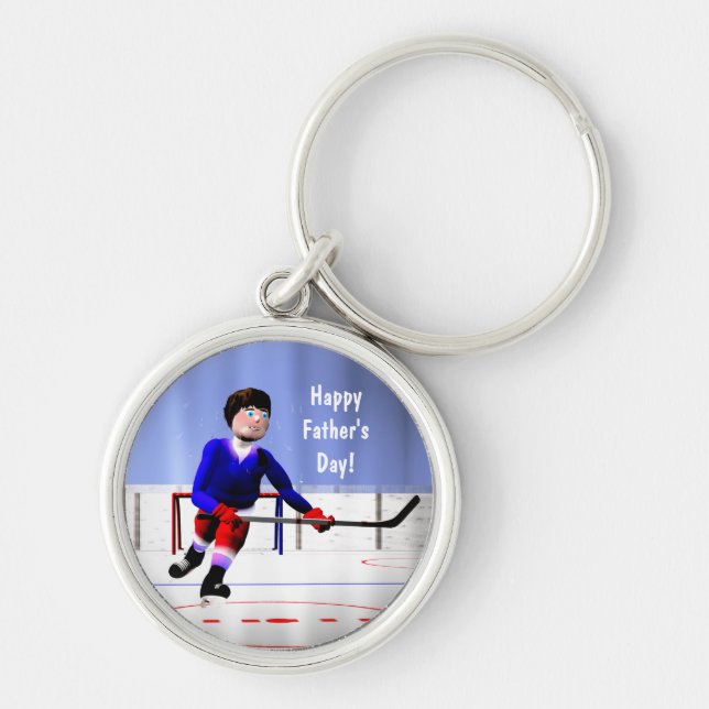 Llavero Hockey sobre césped para el padre (Frente)