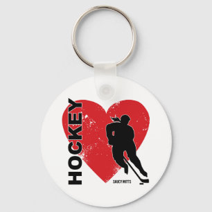 Llavero Hockey sobre el amor femenino