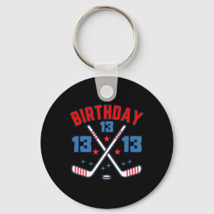 Llavero Hockey sobre hielo Trece Cumpleaños Chico 13º Fies