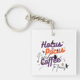 Llavero Hocus Pocus necesito café para enfocarme