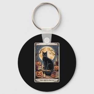 Llavero Hocus Pocus Tarot Halloween Cat Pumpkin Mystic