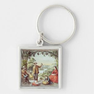 Llavero Hogar del arroyo, los pescadores afortunados