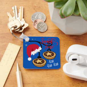 Llavero Hogar dulce con Santa y Mince Pies