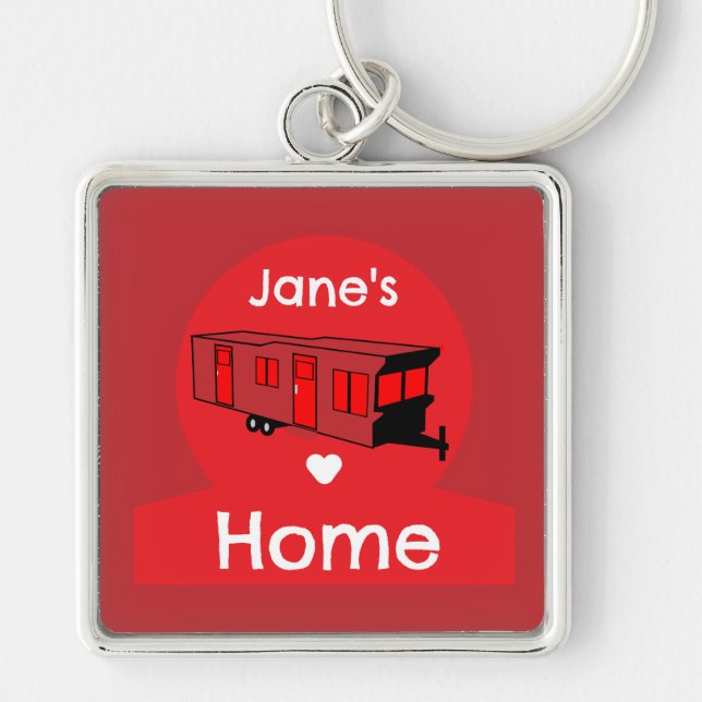 Llavero Hogar estático del parque de caravanas (Frente)