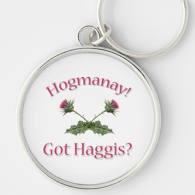 Llavero ¡Hogmanay! - ¿Tienes haggis? (Frente)
