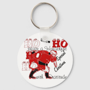 Llavero HOHOHOHO Tiene Navidades maravillosos con gratitud