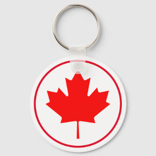 Llavero Hoja de arce canadiense brillante Día de Canadá Ro