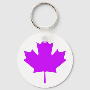 Llavero Hoja de arce PurpleTransp los regalos de Zazzle de