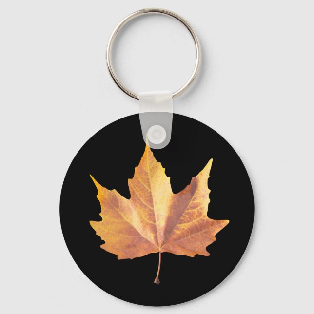 Llavero Hoja de otoño de arce (Anverso)