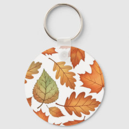Llavero Hoja de Otoño Sin Costuras
