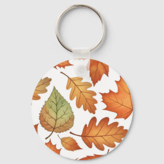 Llavero Hoja de Otoño Sin Costuras