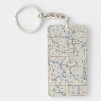 Llavero Hoja de ruta para bicicletas de Wisconsin 6