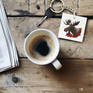 Llavero Hojas de arce rojas de Moose