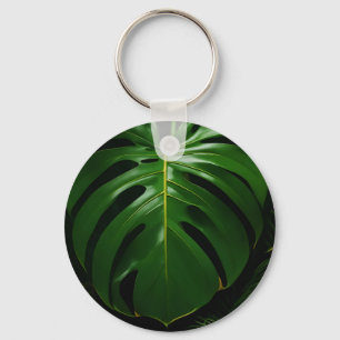 Llavero Hojas de Monstera Gold Jungle Glamour
