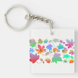 Llavero Hojas de otoño coloridas