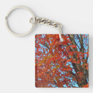 Llavero Hojas de otoño rojas
