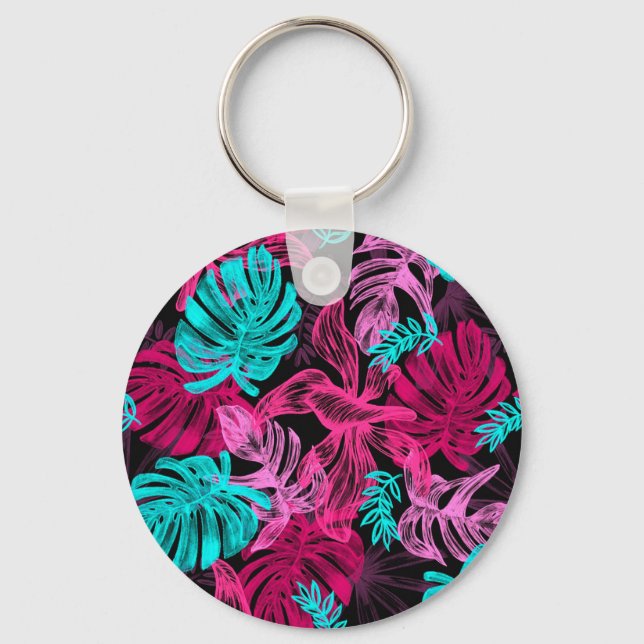 Llavero Hojas tropicales (Anverso)