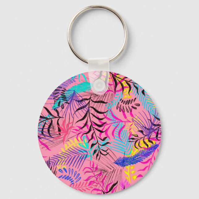 Llavero Hojas tropicales (Anverso)