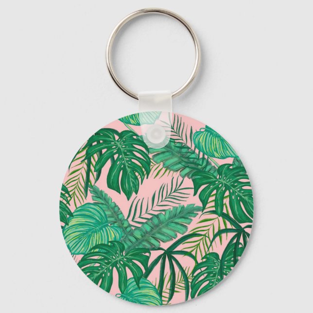 Llavero Hojas tropicales (Anverso)