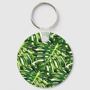 Llavero Hojas tropicales de Monstera