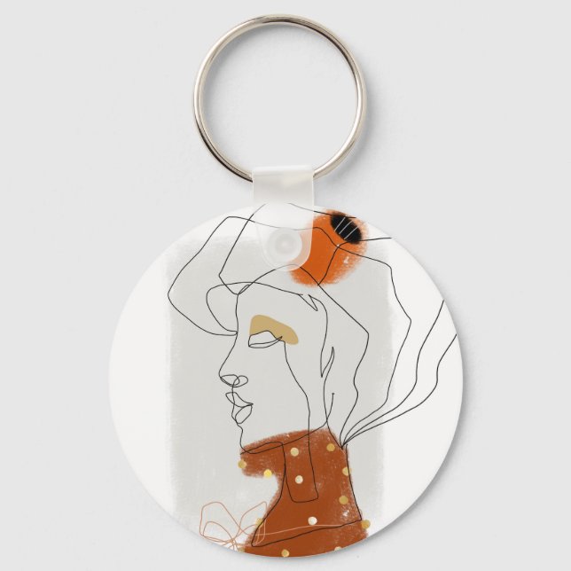 Llavero Hojas Tropicales, Diseño De Patrones Sin Marea. (Anverso)