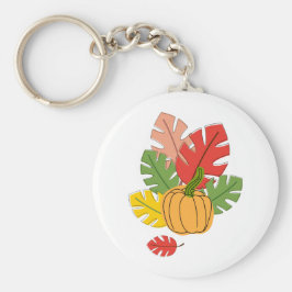 Llavero Hojas y calabazas