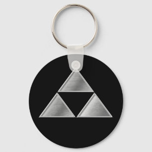 Llavero Hojo Clan Kamon Silver Chrome