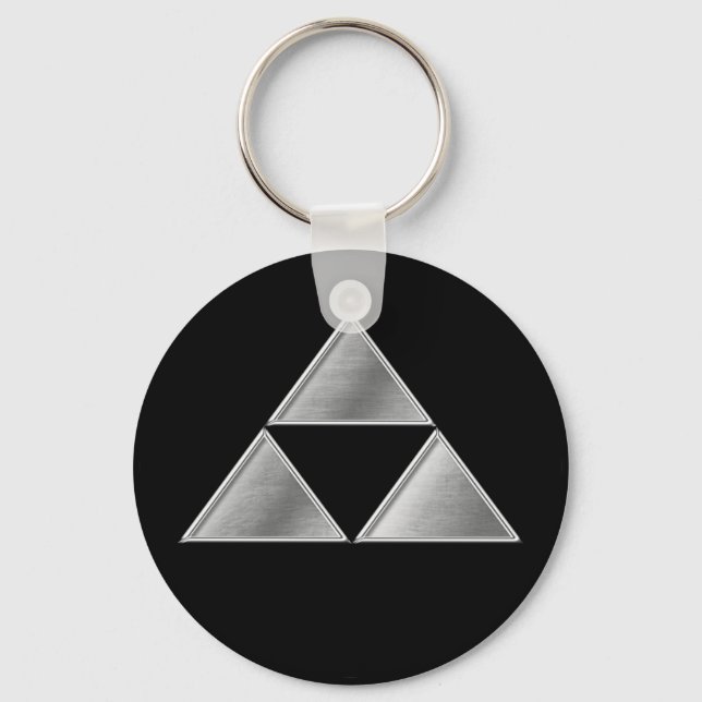 Llavero Hojo Clan Kamon Silver Chrome (Anverso)