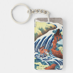 Llavero Hokusai - Las cataratas de lavado de caballos Yosh