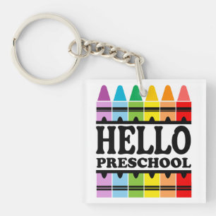 Llavero Hola a la escuela preescolar