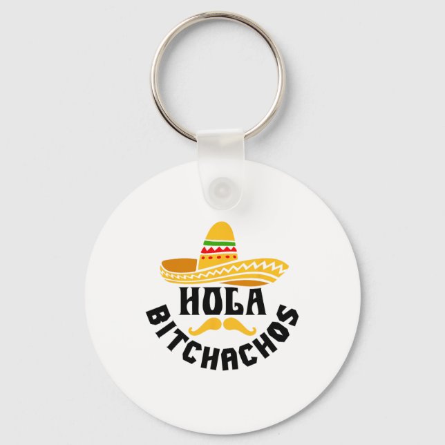 Llavero Hola Achos Funny Cinco De Mayo (Anverso)