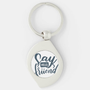 Llavero Hola, Amigo - Swirl Keychain