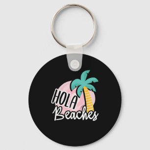 Llavero Hola Beaches Palm Tree Beach Summer Vacation Gift