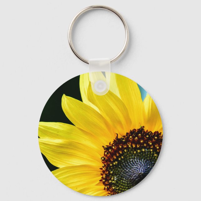 Llavero Hola botón Sunshine Sunflower (Anverso)