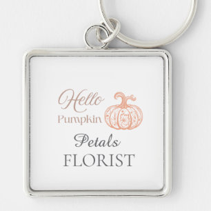 Llavero Hola Calabaza Floristería Negocio Marca Halloween