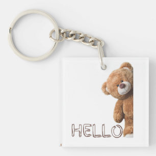 Llavero Hola Cute Brown Teddy Bear