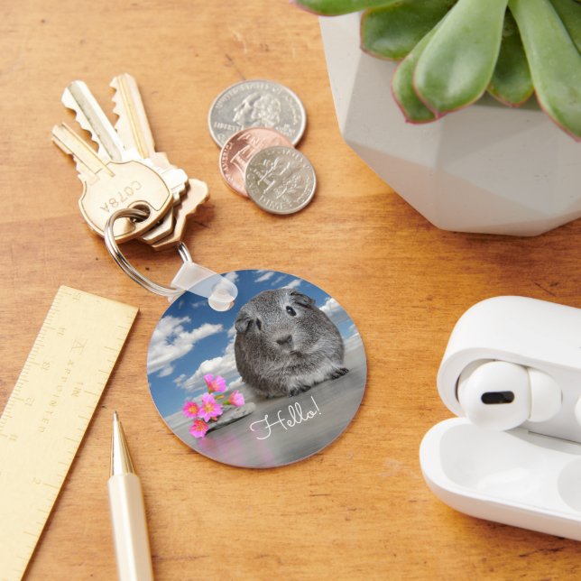 Llavero Hola De Vuelta Al Colegio Personalizado De Cerdos  (Escritorio )