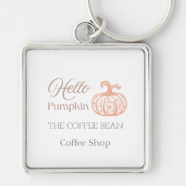 Llavero Hola Diseñador de Café Artesanal de Otoño
