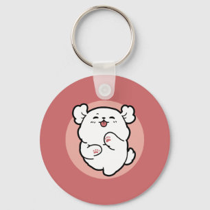 Llavero ¡Hola! - Diseño feliz de Personalizados de perros