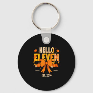Llavero Hola Eleven Est 2014 Coqueta Lazo Calabaza Otoño 1