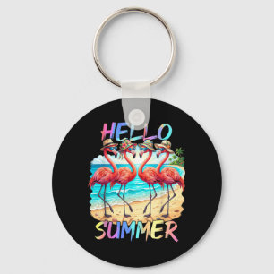 Llavero Hola Flamingo de Vacaciones de Verano Familia