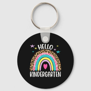 Llavero Hola Kindergarten Rainbow De vuelta al profesor es