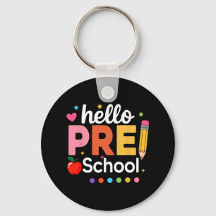 Llavero Hola Maestra Preescolar Equipo De Niños Pre-k Pre 